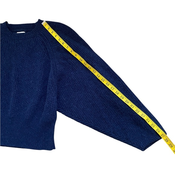 COPY - Aymara Baby Alpaca Wool Chunky Crewneck Sweater Size M - Picture 4 of 10